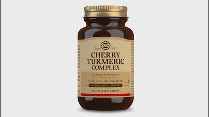 Solgar® Cherry Turmeric Complex Vegetable Capsules - Pack of 60