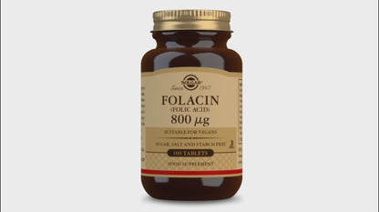 Folacin (Folic Acid) 800 ug Tablets - Pack of 100