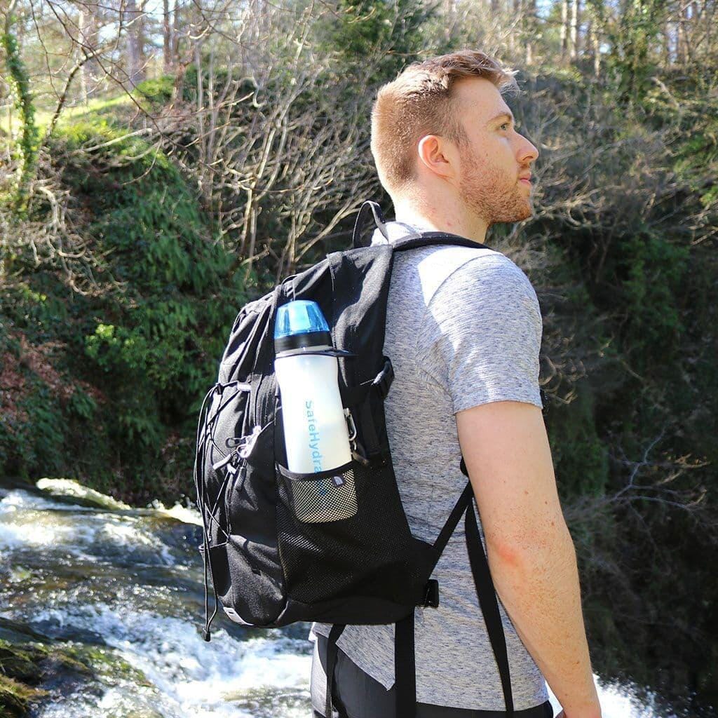 Pyramid SafeHydrate Water Filter Bottle Water Purification Pyramid Trek 