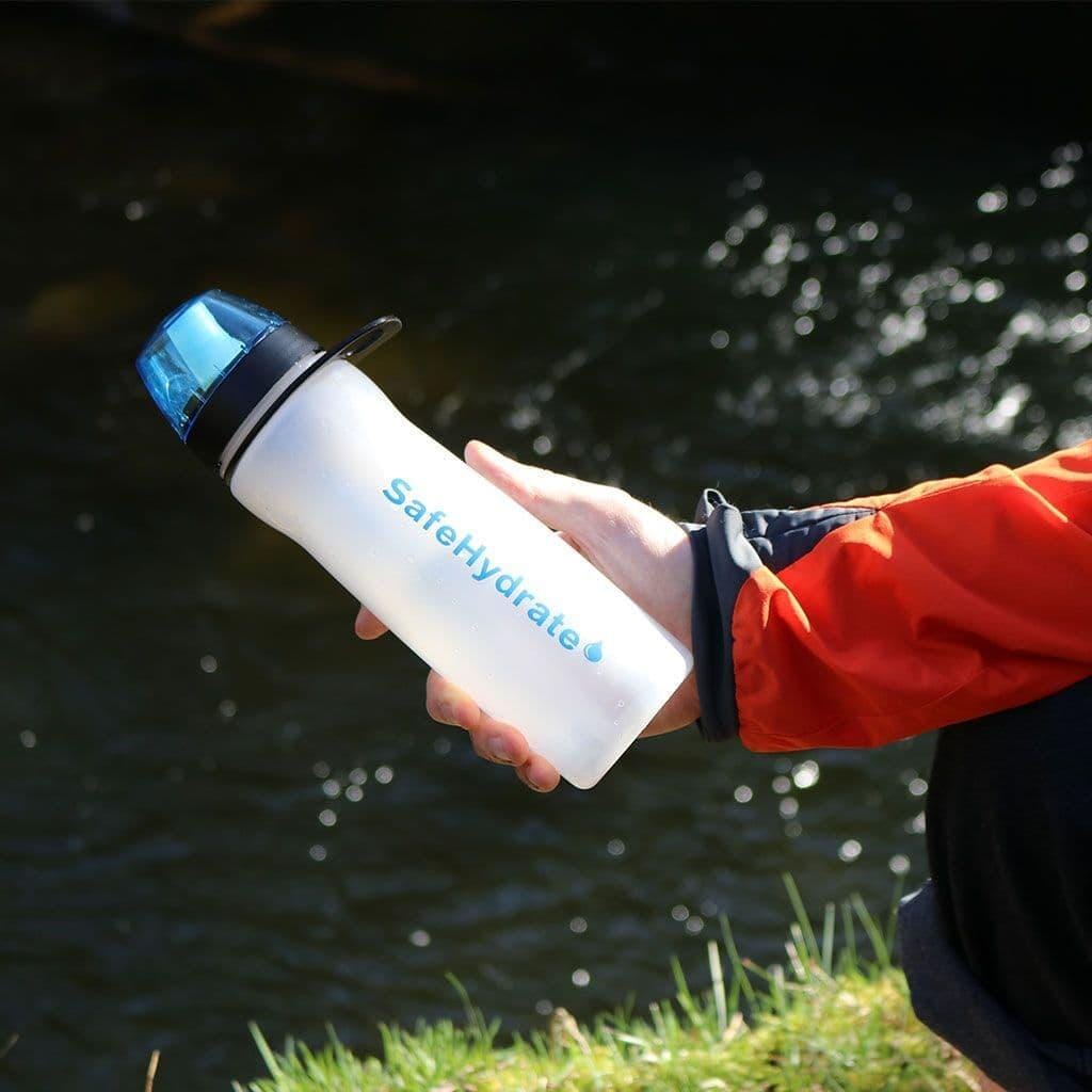 Pyramid SafeHydrate Water Filter Bottle Water Purification Pyramid Trek 
