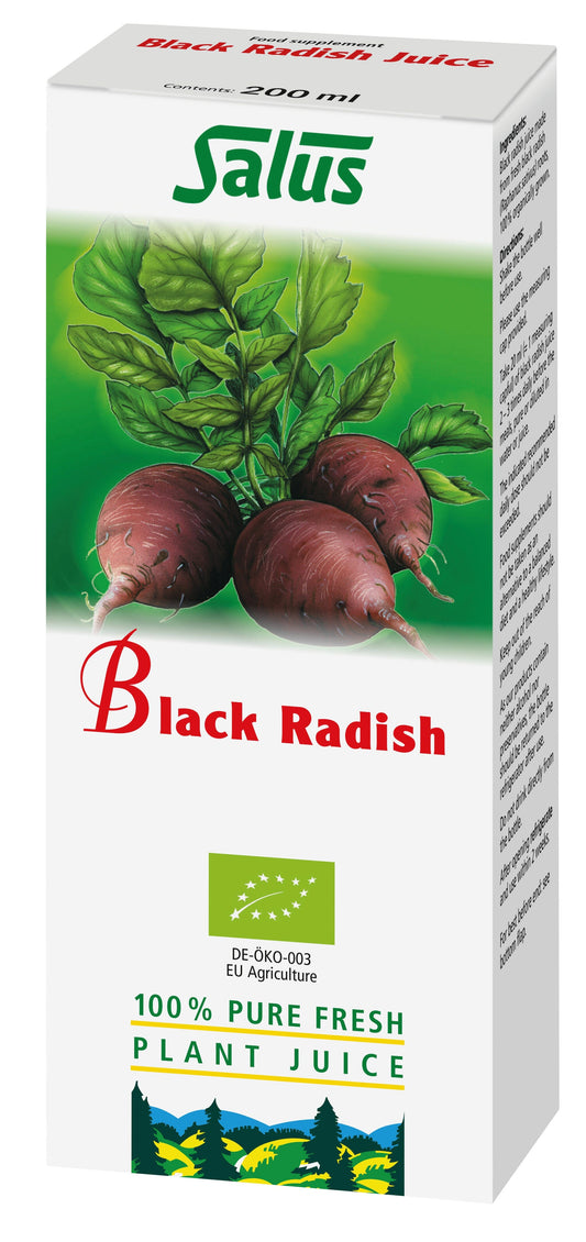 Salus Black Radish 100% Pure Fresh Plant Juice 200ml Liquid Salus 