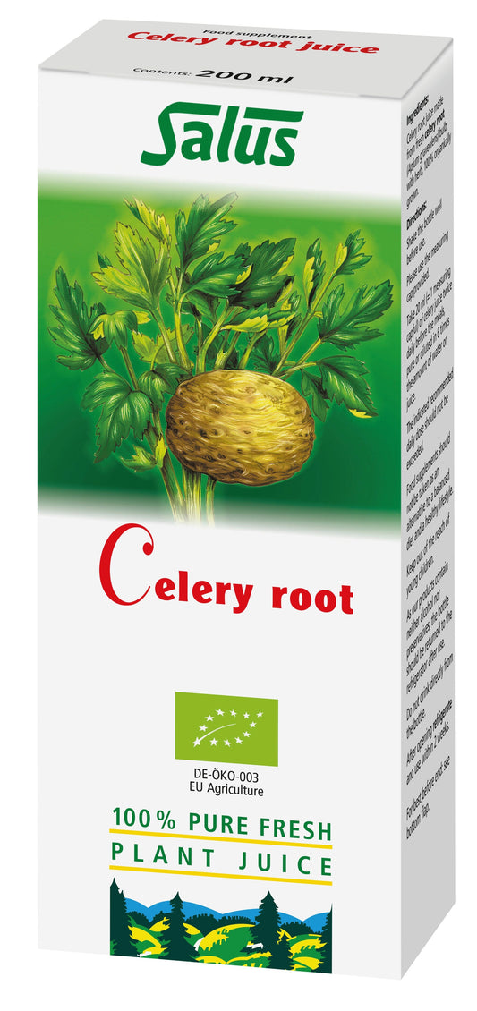 Salus Celery root: 100% Pure Fresh Plant Juice 200ml Liquid Salus 