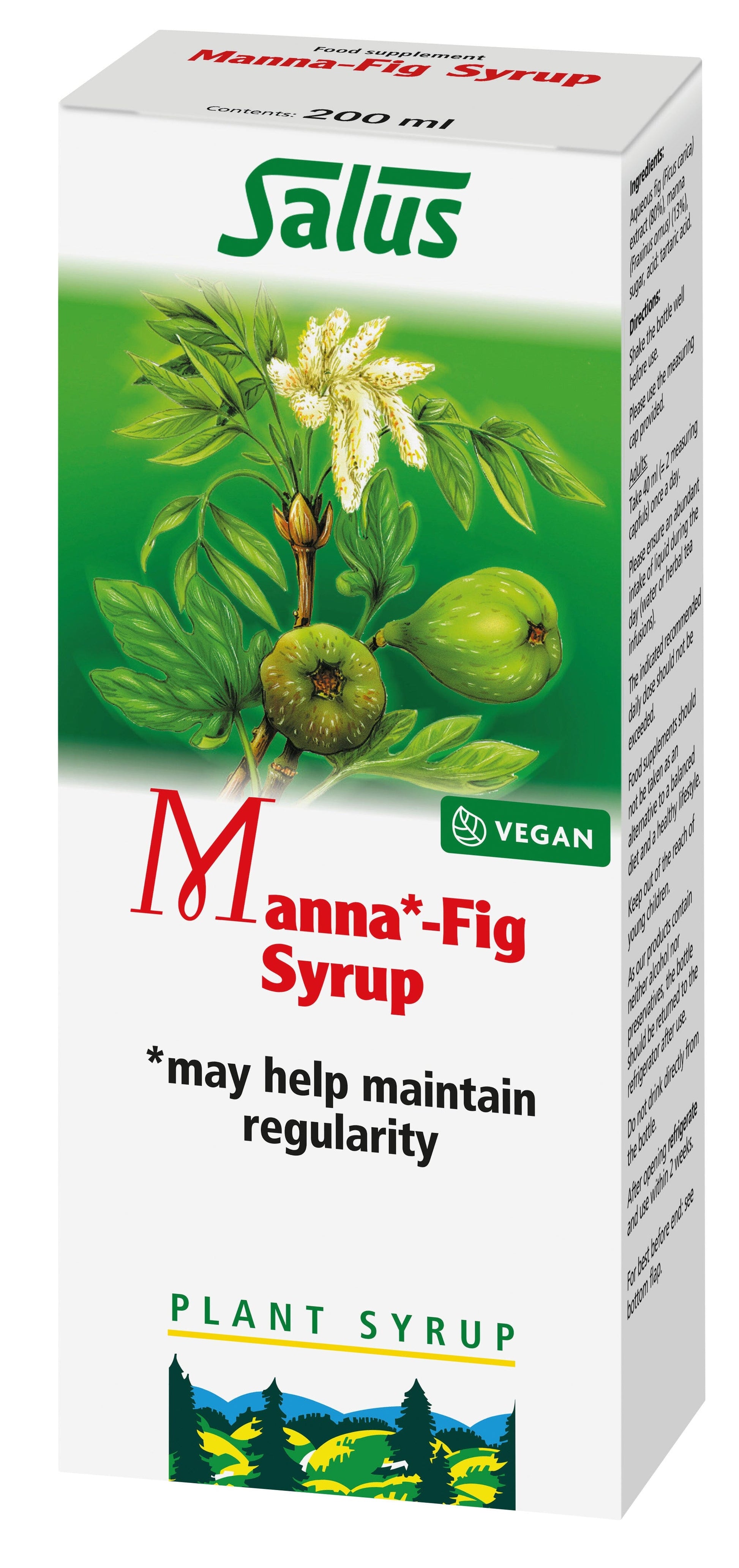 Salus Manna* Fig Plant: Plant Syrup 200ml Liquid Salus 