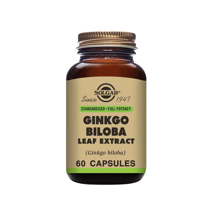 SFP Ginkgo Biloba Leaf Extract Vegatable Capsules - Pack of 60 Solgar 