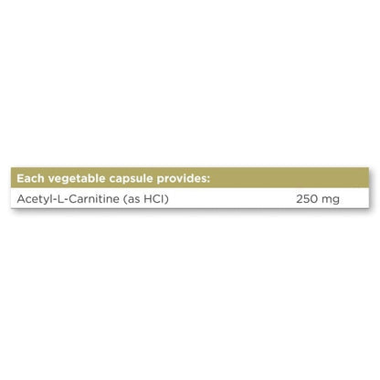 Solgar® Acetyl-L-Carnitine 250 mg Vegetable Capsules - Pack of 30 Solgar 