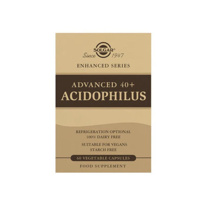 Solgar® Advanced 40+ Acidophilus Vegetable Capsules - Pack of 60 Solgar 