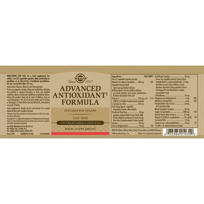 Solgar® Advanced Antioxidant Formula Vegetable Capsules - Pack of 120 Solgar 