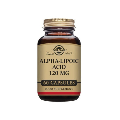 Solgar® Alpha-Lipoic Acid 120 mg Vegetable Capsules - Pack of 60 Solgar 