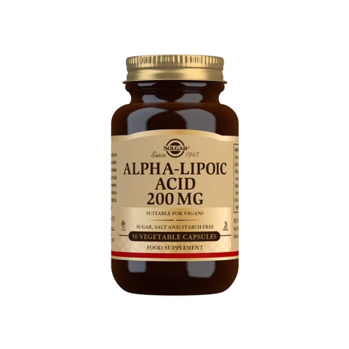 Solgar® Alpha-Lipoic Acid 200 mg Vegetable Capsules - Pack of 50 Solgar 