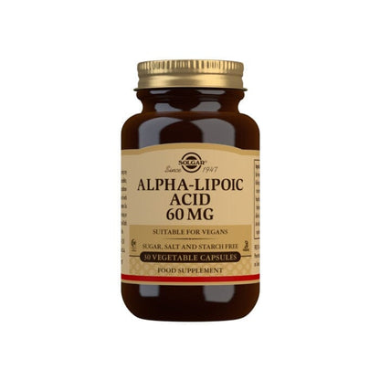 Solgar® Alpha-Lipoic Acid 60 mg Vegetable Capsules - Pack of 30 Solgar 