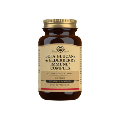 Solgar® Beta Glucans & Elderberry Immune Complex Vegetable Capsules - Pack of 60 Solgar 