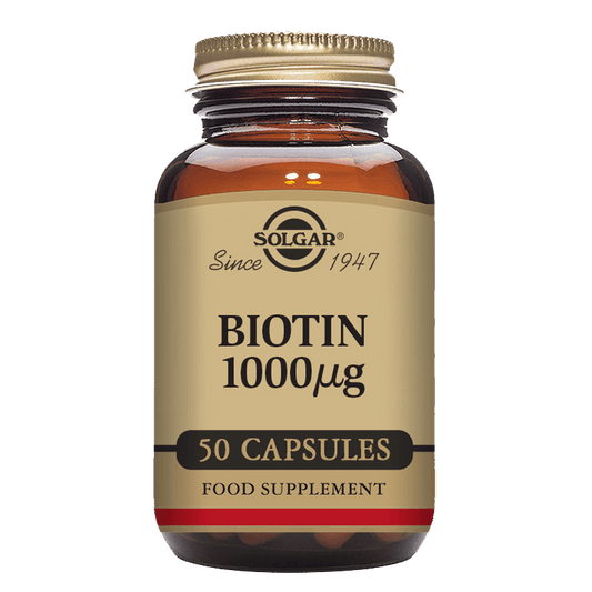 Solgar® Biotin 1000 µg Vegetable Capsules - Pack of 50 Solgar 