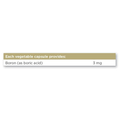 Solgar® Boron 3 mg Vegetable Capsules - Pack of 100 Solgar 