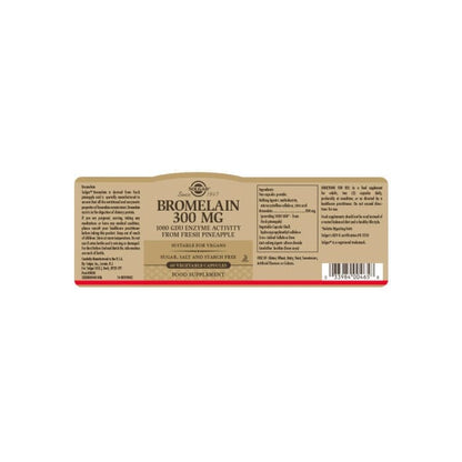 Solgar® Bromelain 300 mg Capsules - Pack of 60 Solgar 