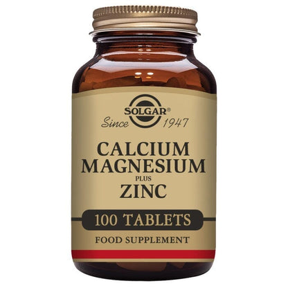 Solgar® Calcium Magnesium Plus Zinc Tablets - Pack of 100 Solgar 