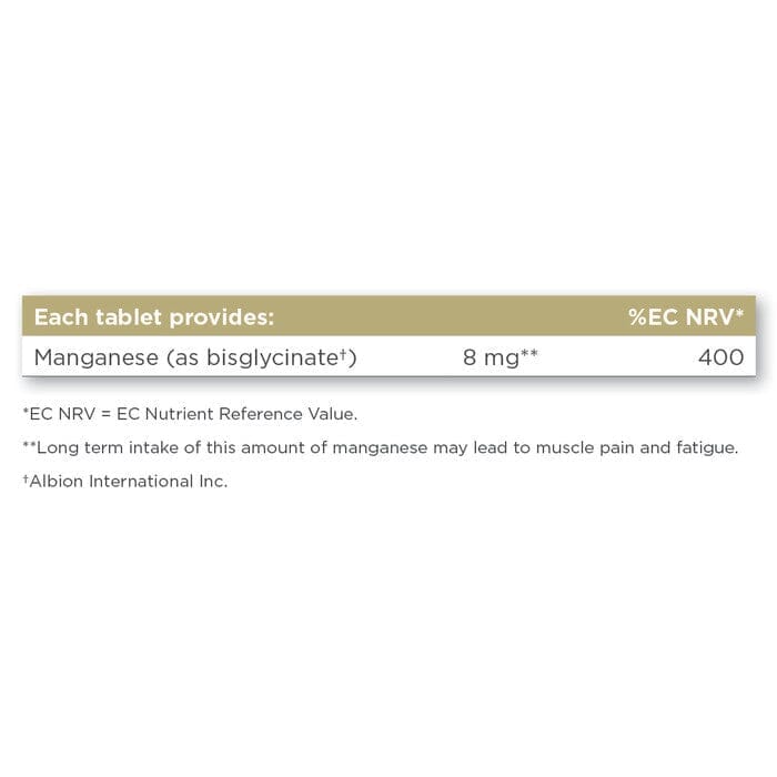 Solgar® Chelated Manganese Tablets - Pack of 100 Solgar 