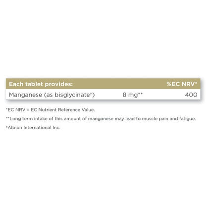 Solgar® Chelated Manganese Tablets - Pack of 100 Solgar 