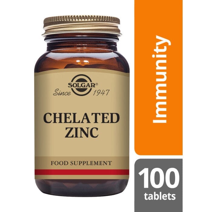 Solgar® Chelated Zinc Tablets - Pack of 100 Solgar 