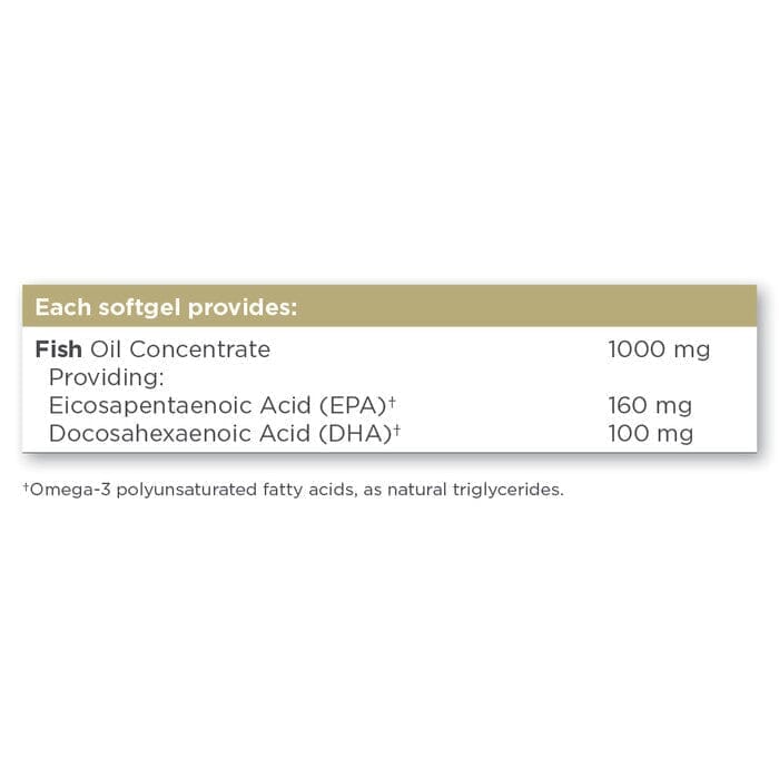 Solgar® Fish Oil Concentrate 1000 mg Softgels - Pack of 120 Solgar 