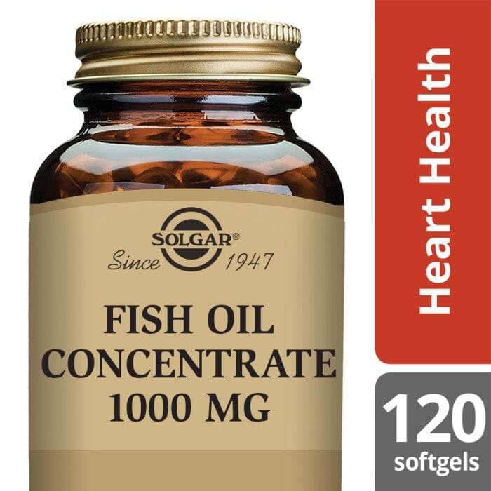 Solgar® Fish Oil Concentrate 1000 mg Softgels - Pack of 120 Solgar 