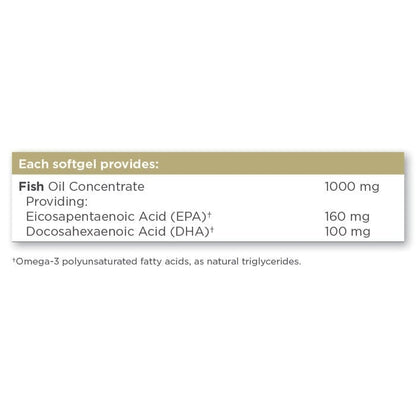 Solgar® Fish Oil Concentrate 1000 mg Softgels - Pack of 60 Solgar 