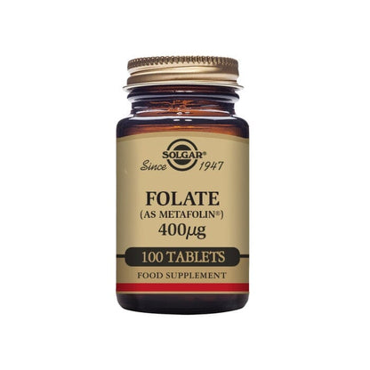 Solgar® Folate (as Metafolin®) 400 µg Tablets - Pack of 100 Solgar 