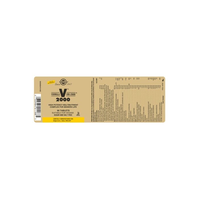 Solgar® Formula VM-2000 Tablets - Pack of 90 Solgar 