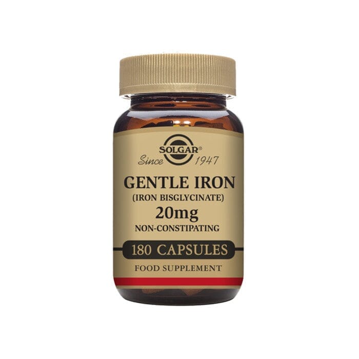 Solgar® Gentle Iron (Iron Bisglycinate) 20 mg Vegetable Capsules - Pack of 180 Solgar 