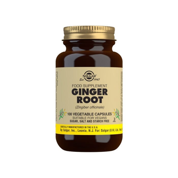 Solgar® Ginger Root Vegetable Capsules - Pack of 100 Solgar 