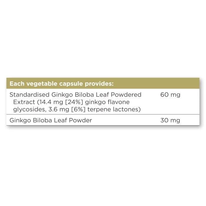 Solgar® Ginkgo Vegetable Capsules - Pack of 60 Solgar 