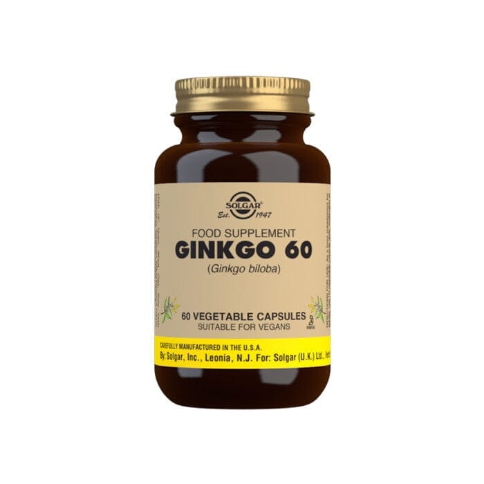 Solgar® Ginkgo Vegetable Capsules - Pack of 60 Solgar 