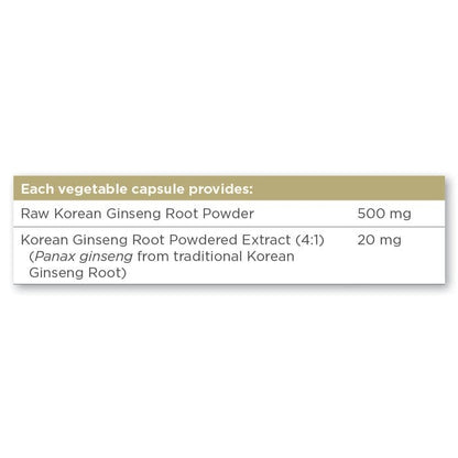 Solgar® Korean Ginseng Vegetable Capsules - Pack of 50 Solgar 