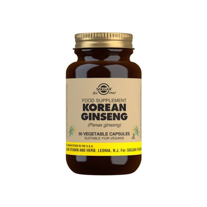 Solgar® Korean Ginseng Vegetable Capsules - Pack of 50 Solgar 