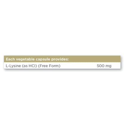 Solgar® L-Lysine 500 mg Vegetable Capsules - Pack of 50 Solgar 