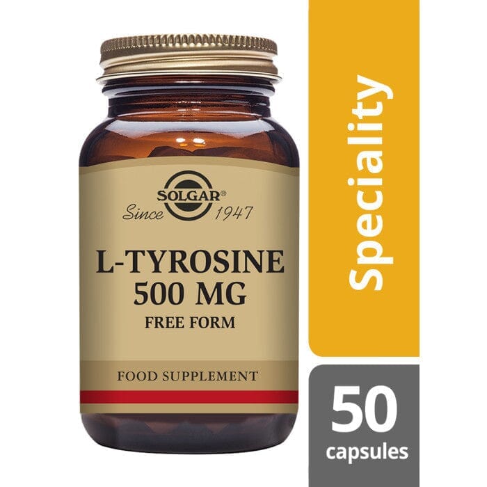 Solgar® L-Tyrosine 500 mg Vegetable Capsules - Pack of 50 Solgar 