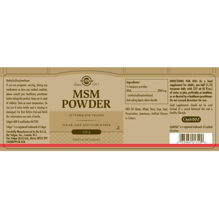 Solgar® MSM Powder 226 g Solgar 