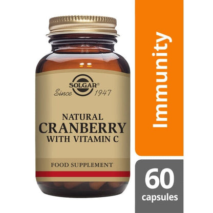 Solgar® Natural Cranberry with Vitamin C Vegetable Capsules - Pack of 60 Solgar 