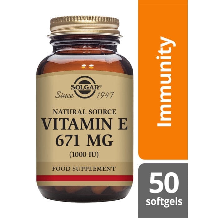 Solgar® Natural Source Vitamin E 671 mg (1000 IU) Softgels - Pack of 50 Solgar 