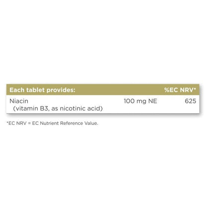 Solgar® Niacin (Vitamin B3) 100 mg Tablets - Pack of 100 Solgar 