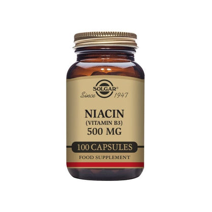 Solgar® Niacin (Vitamin B3) 500 mg Vegetable Capsules - Pack of 100 Solgar 