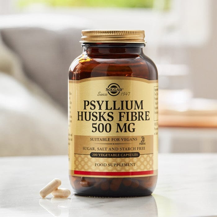 Solgar® Psyllium Husks Fibre 500 mg Vegetable Capsules - Pack of 200 Solgar 