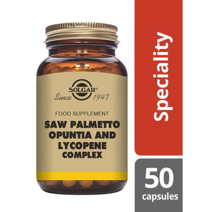 Solgar® Saw Palmetto and Lycopene Complex Vegetable Capsules - Pack of 50 Solgar 