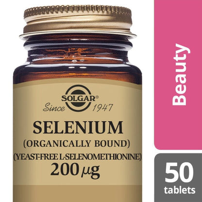 Solgar® Selenium (Yeast-Free) 200 µg Tablets - Pack of 50 Solgar 