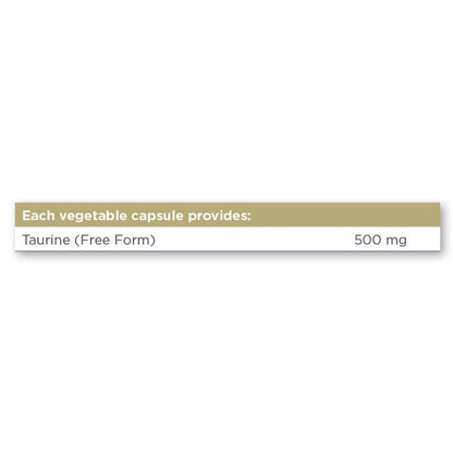 Solgar® Taurine 500 mg Vegetable Capsules - Pack of 50 Solgar 