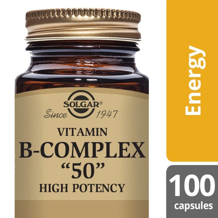 Solgar® Vitamin B-Complex "50" High Potency Vegetable Capsules - Pack of 100 Solgar 