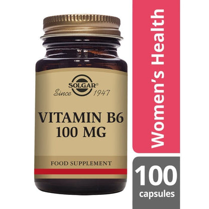 Solgar® Vitamin B6 100 mg Vegetable Capsules - Pack of 100 Solgar 