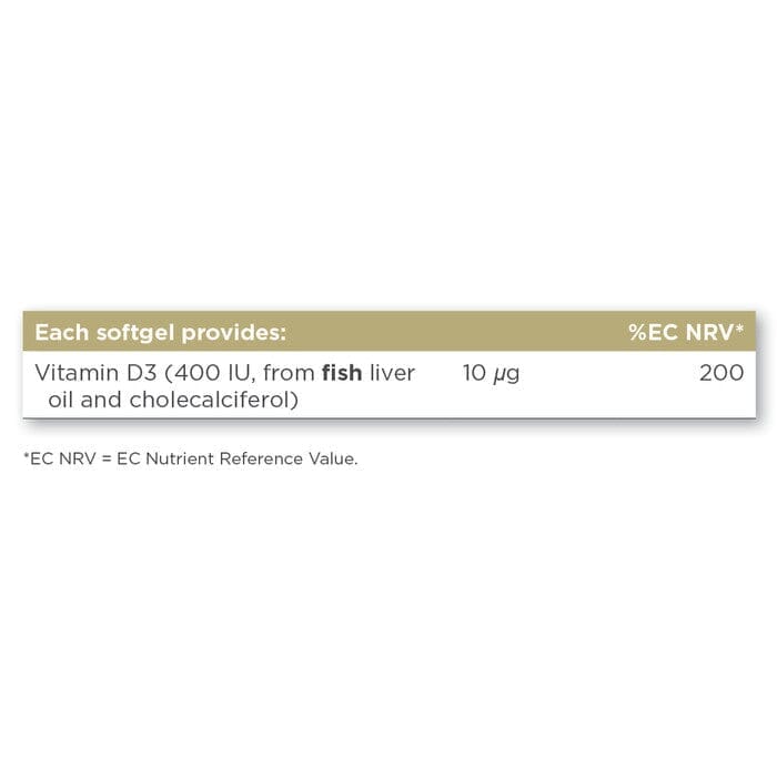 Solgar® Vitamin D3 400 IU (10 μg) Softgels - Pack of 100 Solgar 