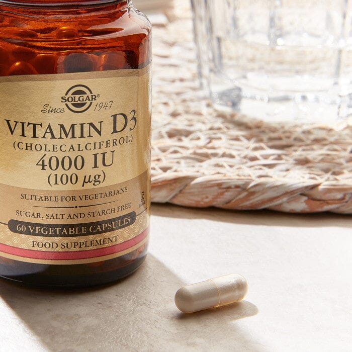 Solgar® Vitamin D3 (Cholecalciferol) 4000 IU (100 µg) Vegetable Capsules - Pack of 120 Solgar 