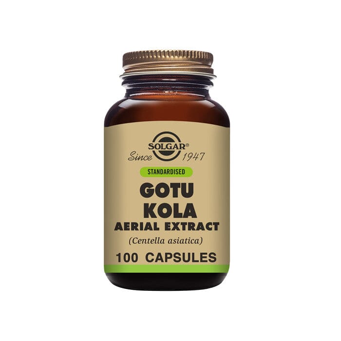 Standardised Gotu Kola Aerial Extract Vegatable Capsules- Pack of 100 Solgar 