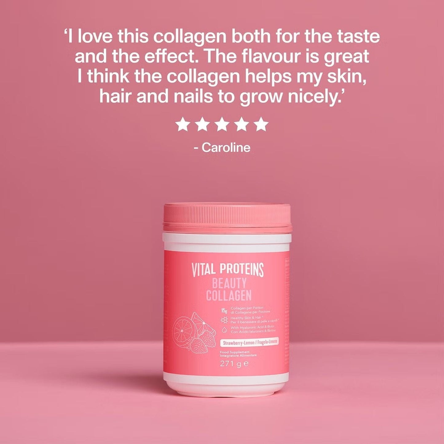 Vital Proteins Beauty Collagen Strawberry Lemon 271g Vital Proteins 